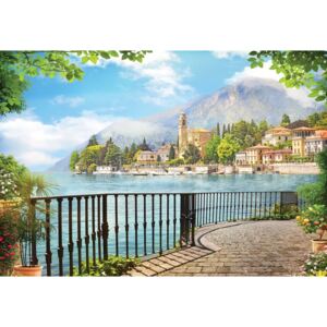 Paradise Lakeside View Fototapet, (254 x 184 cm)