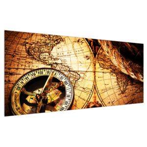 Tablou istoric cu harta lumii (Modern tablou, K011363K12050)