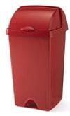 Coș de gunoi cu capac detașabil Addis, 38 x 34 x 68 cm, roșu