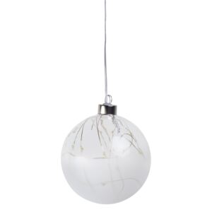 Obiect decorativ glob luminos Small, frosted
