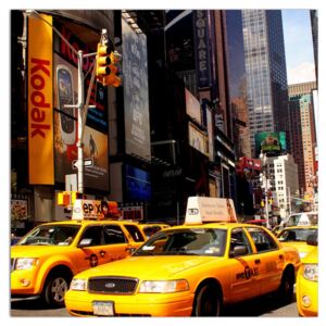 Tablou cu Yelow taxi din NY (Modern tablou, K010821K3030)