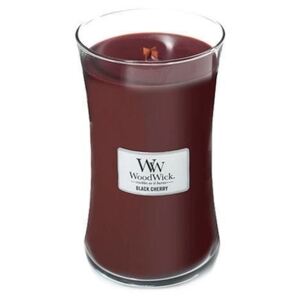 Lumânare parfumată WoodWick, cu aromă de cireșe negre, 609 g, 130 ore