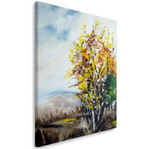 CARO Tablou pe pânză - Autumn Landscape 2 30x40 cm