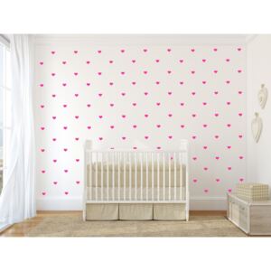 Decoratiuni camera bebe - Inimioare - Roz