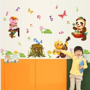 Sticker decorativ copii - Muzicienii veseli