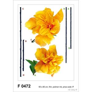Sticker Garoafa Galbena - Carnation - 65x85cm - F0472