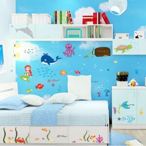 Autocolant decorativ camere copii - Lumea sirenei