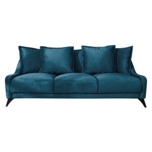 Canapea din catifea Miuform Royal Rose, albastru petrol