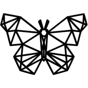 Decoratiune perete - polygonal butterfly