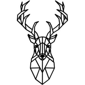 Decoratiune perete - wild deer