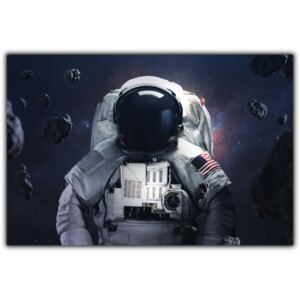 Tablou modern pe panou - spacewalking astronaut