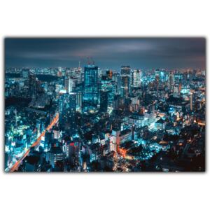 Tablou modern pe panou - Tokyo city urbanscape