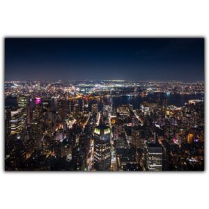 Tablou modern pe panou - panoramic aerial view Manhattan