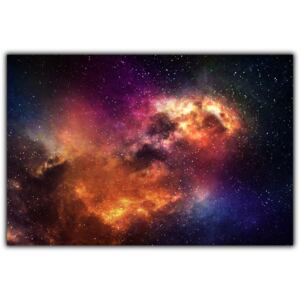 Tablou modern pe panou - night sky nebula