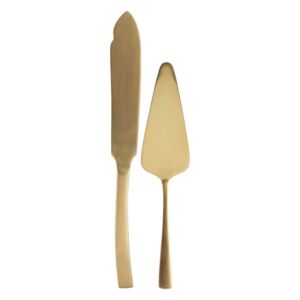 Set cutit si spatula pentru desert Golden - 27 cm