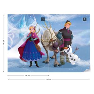 Fototapet - Disney Frozen Vliesová tapeta - 208x146 cm