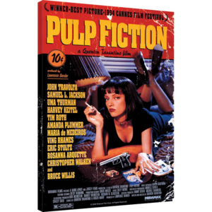 Pulp Fiction - Cover Tablou Canvas, (60 x 80 cm)