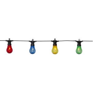 Șirag luminos LED de exterior pentru petreceri cu lumini colorate Best Season Circus, 10 lumini