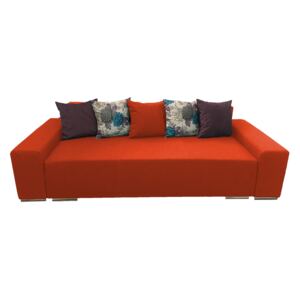 Canapea extensibilă 3 locuri portocaliu - URBAN