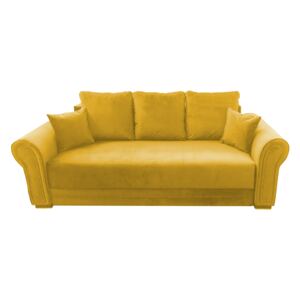 Canapea extensibilă galben - model ALEXANDRA