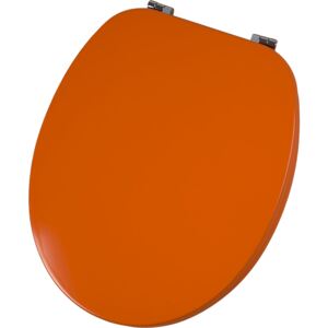 Capac pentru WC Savinidue CWAT28, MDF, portocaliu, balamale metalice