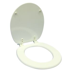 Capac pentru WC Savinidue CWATP, MDF, alb, balamale plastic