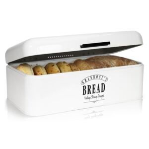 Klarstein Delaware, cutie pentru pâine, metalică, 42 x 16 x 24,5 cm, capac articulat, orificii de ventilație