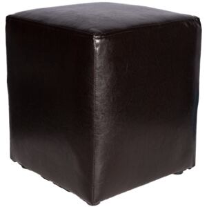 Taburet Cube tapiterie piele ecologica wenge IP 21835 45x38x38 cm