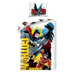 Lenjerie de pat din bumbac pentru copii Halantex Superman, 140 x 200 cm
