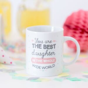 Cană din ceramică Mr. Wonderful You are the best daughter, 350 ml