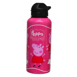 Sticla apa Peppa Pig aluminiu fucsia 500 ml