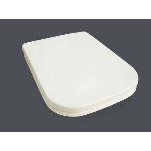 Capac WC Jungborn duroplast, inchidere lenta, alb, potrivit pentru Emilia 43,5-44x34 cm