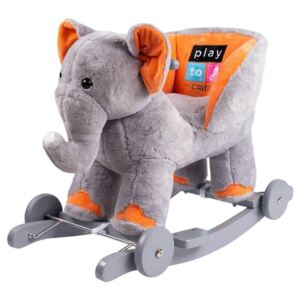 PLAYTO - Balansoar Elefant Cu roti din Plus