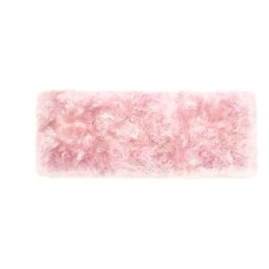 Covor din blană de oaie Royal Dream Zealand, 190 x 70 cm, roz
