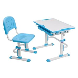 Copilăresc scris masă + scaun Cubby de lup - albastru