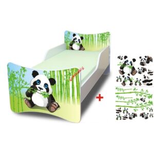 Pat pentru copii – motiv Panda 160x70 cm pat fără spațiu de depozitare