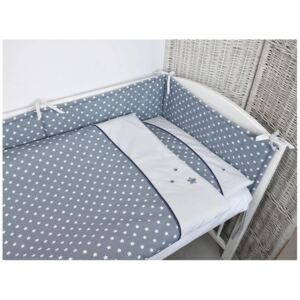 Lenjerie de pat pentru copii 2 DILNE –cu motivul unor stele Star 120x90 cm