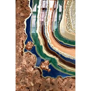 Tablou Earth Geode 70x102 cm Luxury Resin Collection | ARTIGIANA STUDIO