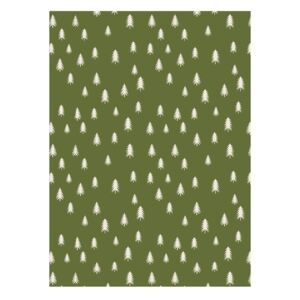 Hârtie de împachetat Eleanor Stuart No. 4 Christmas Trees, verde
