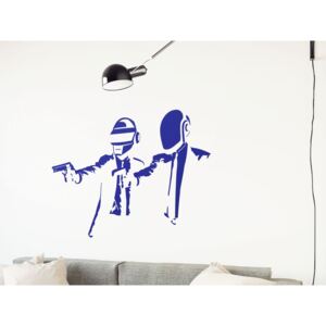GLIX Banksy "Daft Fiction" - autocolant de perete Albastru 50 x 30 cm