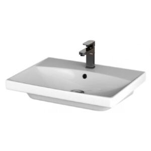 Lavoar baie suspendat dreptunghiular Cersanit, City 600x450x140 mm