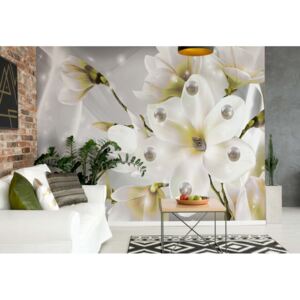 Fototapet - Magnolia Flowers Luxury Papírová tapeta - 184x254 cm