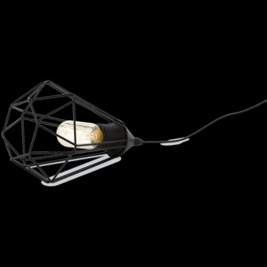 Veioză/Lampă de masă Eglo TARBES 60W, Ø175mm, negru
