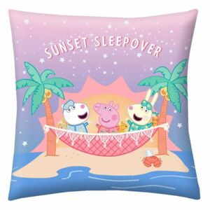 Pernă Peppa Pig Sunset Sleep Over, 40 x 40 cm