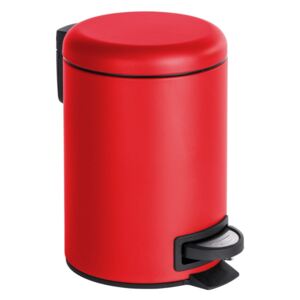 Coș de gunoi cu pedală Wenko Leman, 3 l, roșu