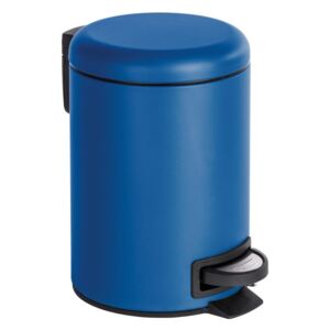 Coș de gunoi cu pedală Wenko Leman, 3 l, albastru închis