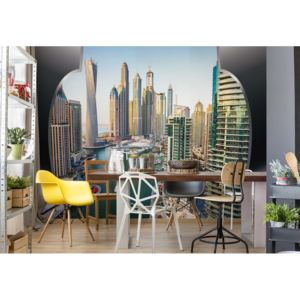 Fototapet - Dubai City Skyline Vliesová tapeta - 250x104 cm