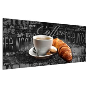 Tablou cu cafea și croissanți (Modern tablou, K014722K12050)