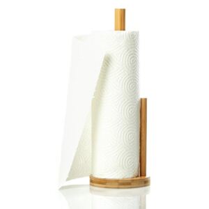 Klarstein Suport prosoape de hârtie, cu ghidaj, suport prosoape de hârtie, 15 x 35,5 cm, bambus