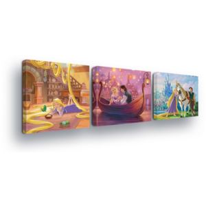 GLIX Tablou - Disney Princesses Story III 3 x 25x25 cm